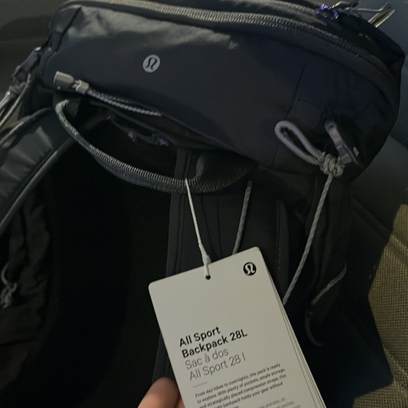 NWT LULULEMON athletica Black Backpack - Picture 6 of 7